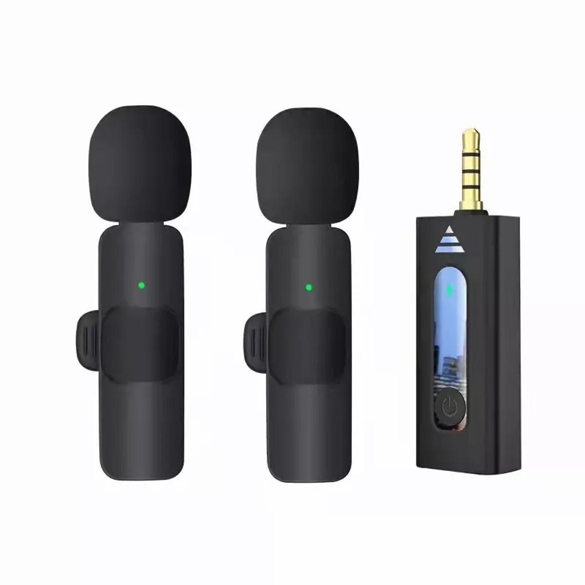K35 Dual Wireless Microphone For 3.5mm